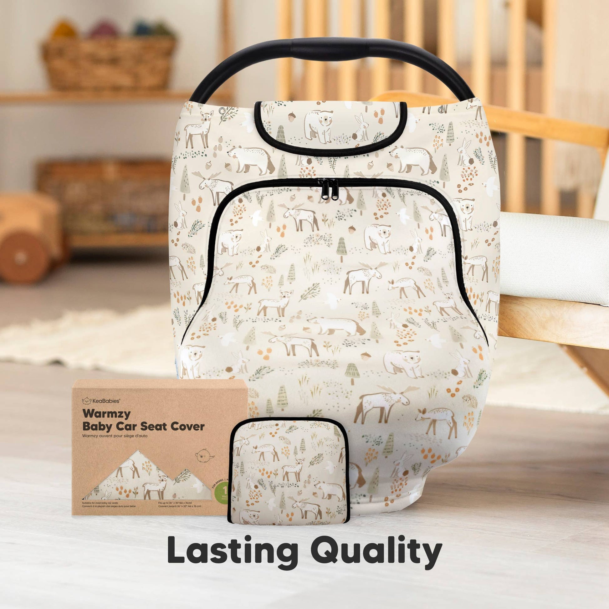 KeaBabies - Warmzy Baby Carseat Cover (Wildwood) KeaBabies