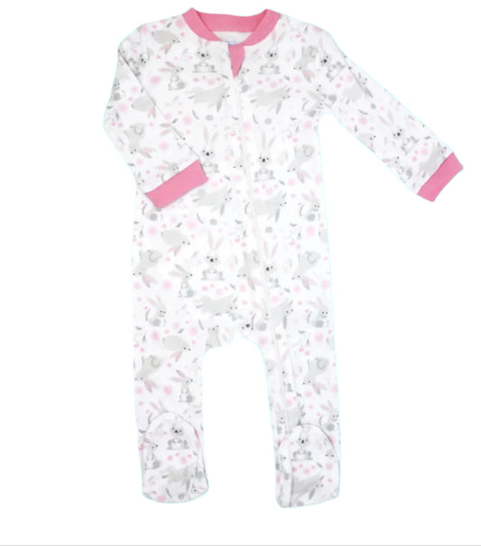 Baby Mode Footed Sleeper: Bunnies