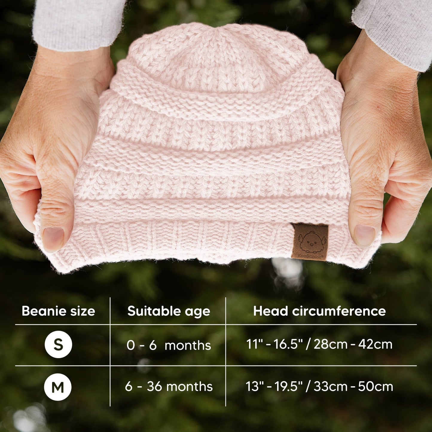 KeaBabies - 3-Pack Warmzy Baby Beanies (Sweet Pea, 6-36mos) KeaBabies