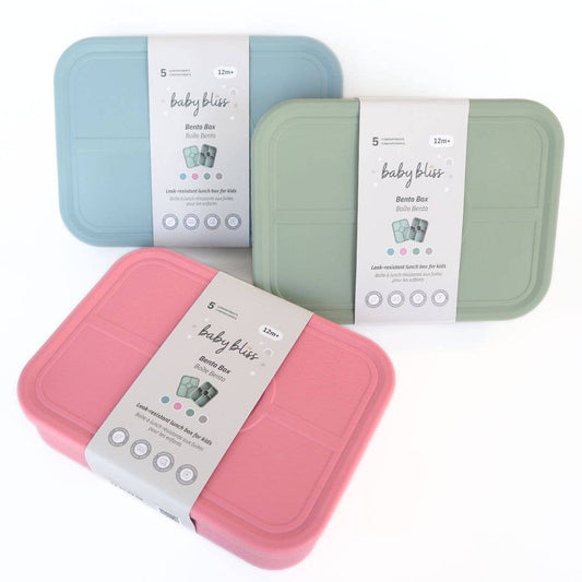 Baby Bliss - Kids Bento Box, Leak-Proof & 100% Silicone