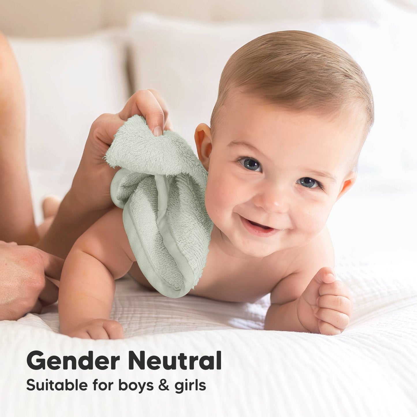 KeaBabies - 6Pack Baby Wash Cloths