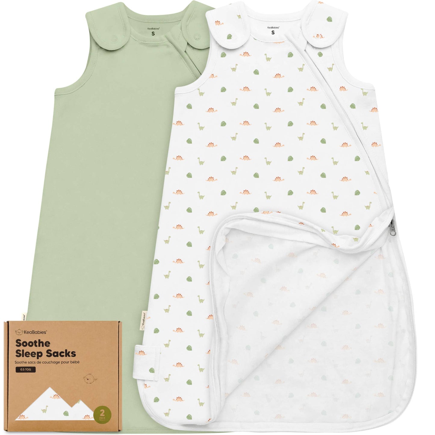 KeaBabies - Soothe Sleep Sack, Baby Wearable Blanket (6-18mos) KeaBabies