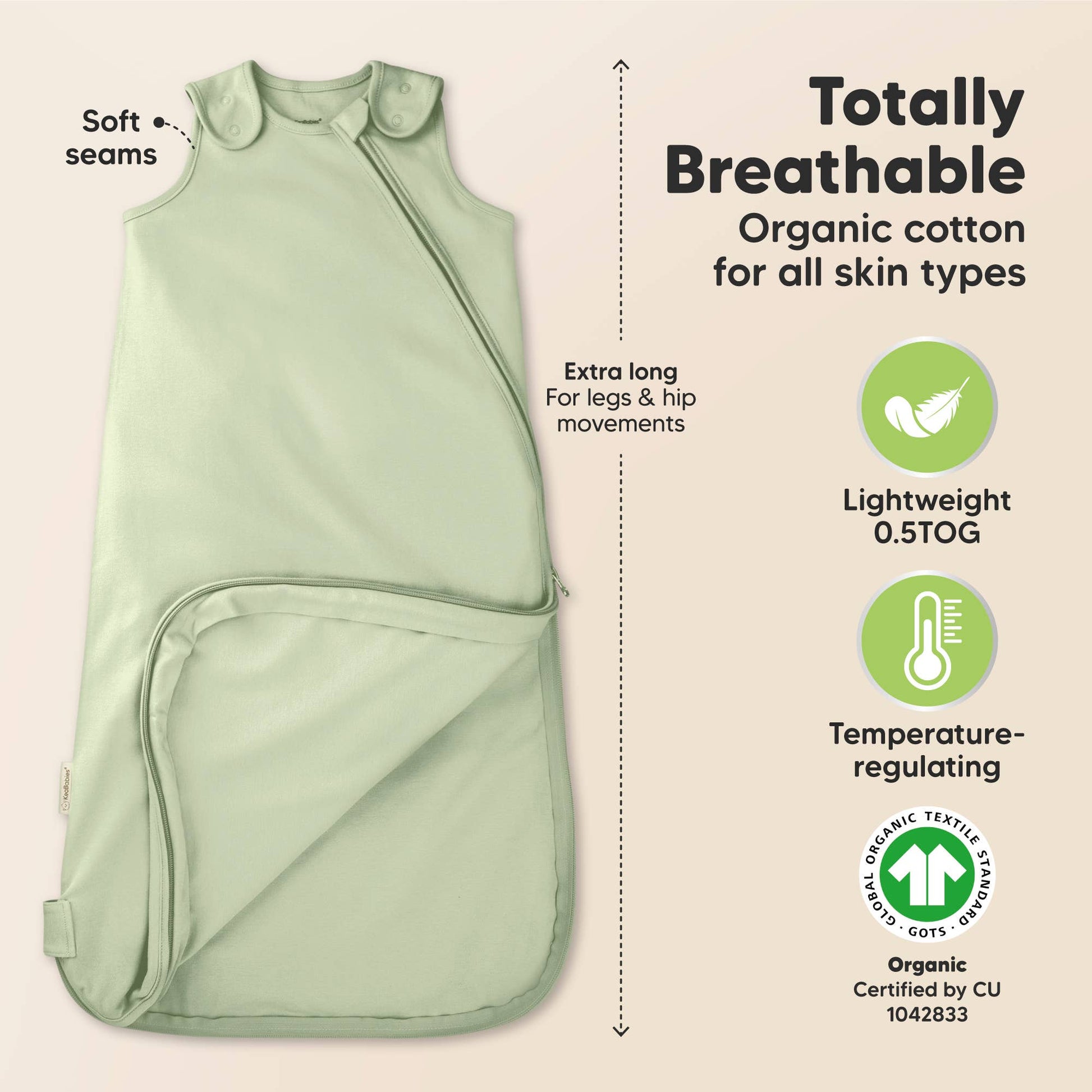 KeaBabies - Soothe Sleep Sack, Baby Wearable Blanket (6-18mos) KeaBabies