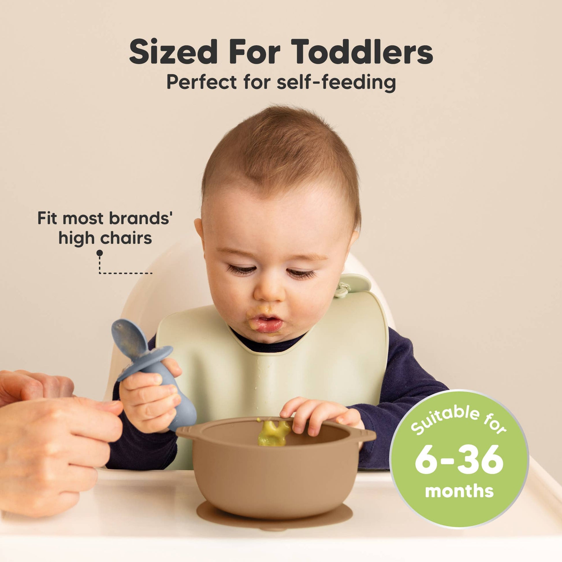 KeaBabies - 2-Pack Prep Suction Bowls with Lids, BPA-Free Baby Bowls KeaBabies