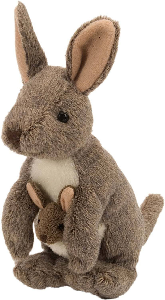 Wild Republic - CK-Mini Kangaroo W/Joey Stuffed Animal 8"