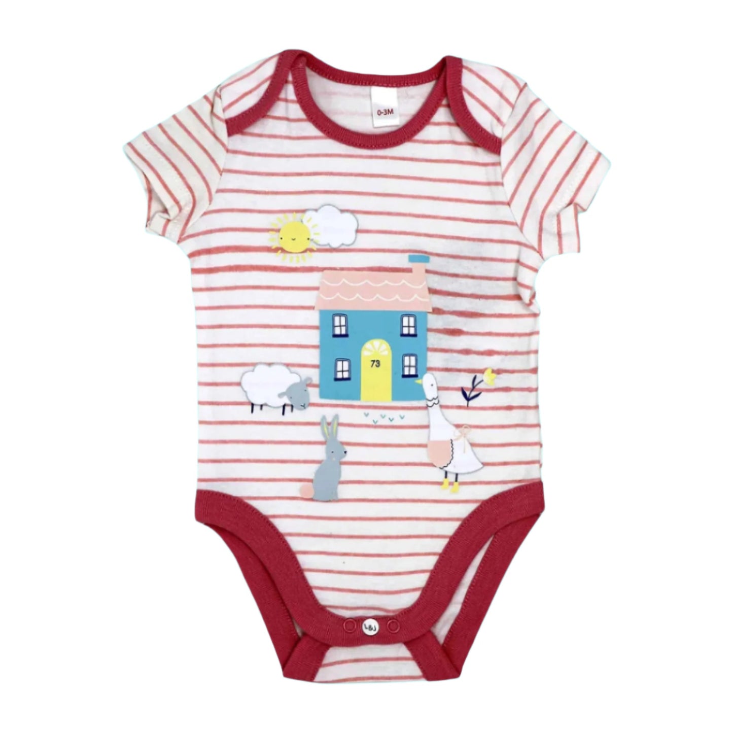 Lily & Jack 3-Pack Bodysuit 100% Organic Cotton-Bird House