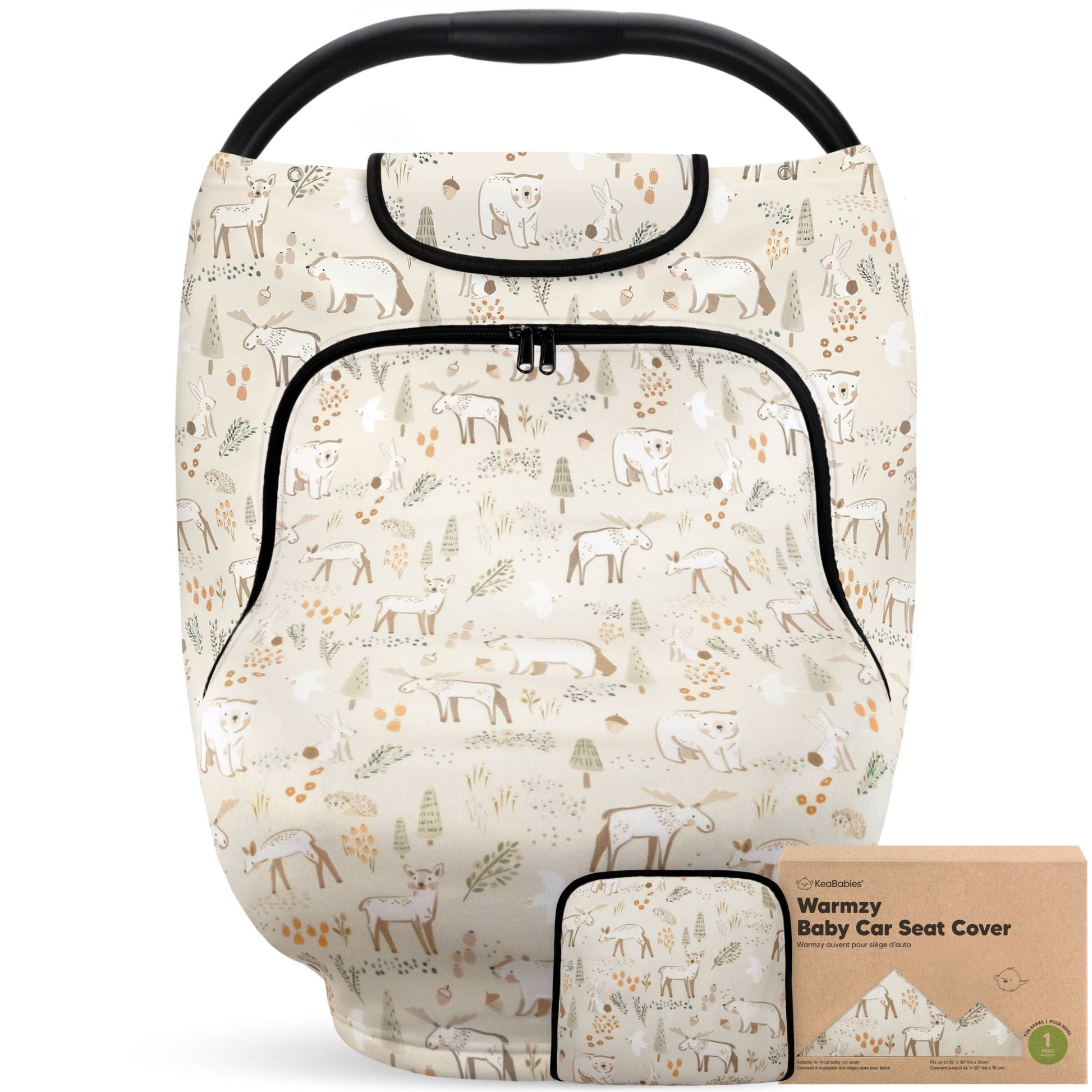 KeaBabies - Warmzy Baby Carseat Cover (Wildwood) KeaBabies