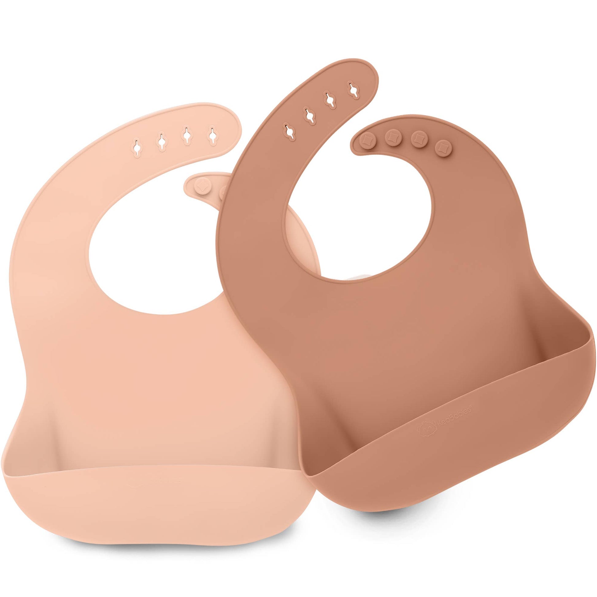 KeaBabies - 2-Pack Prep Silicone Bibs for Babies, Toddlers, Boys, Girls KeaBabies
