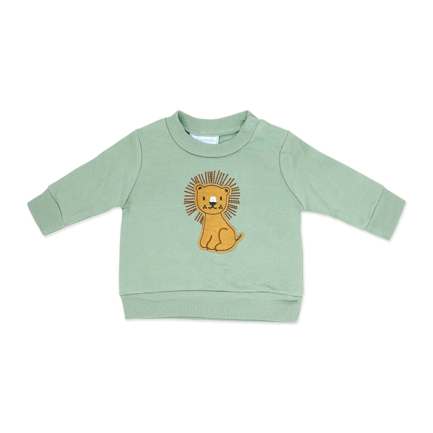 Baby Mode - Boys 3 Piece Fleece Jogger Set: Lion Rose Textiles
