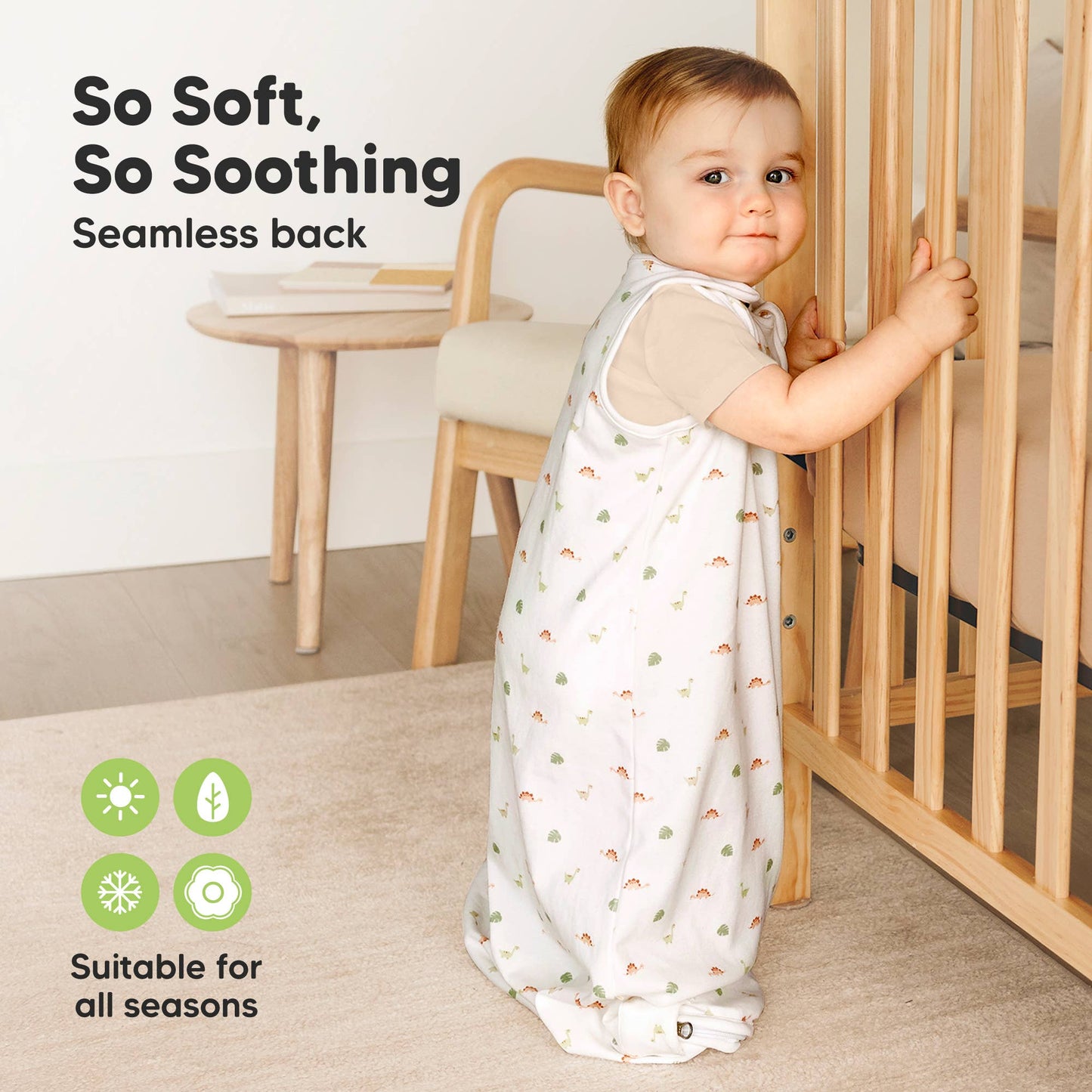 KeaBabies - Soothe Sleep Sack, Baby Wearable Blanket (6-18mos) KeaBabies