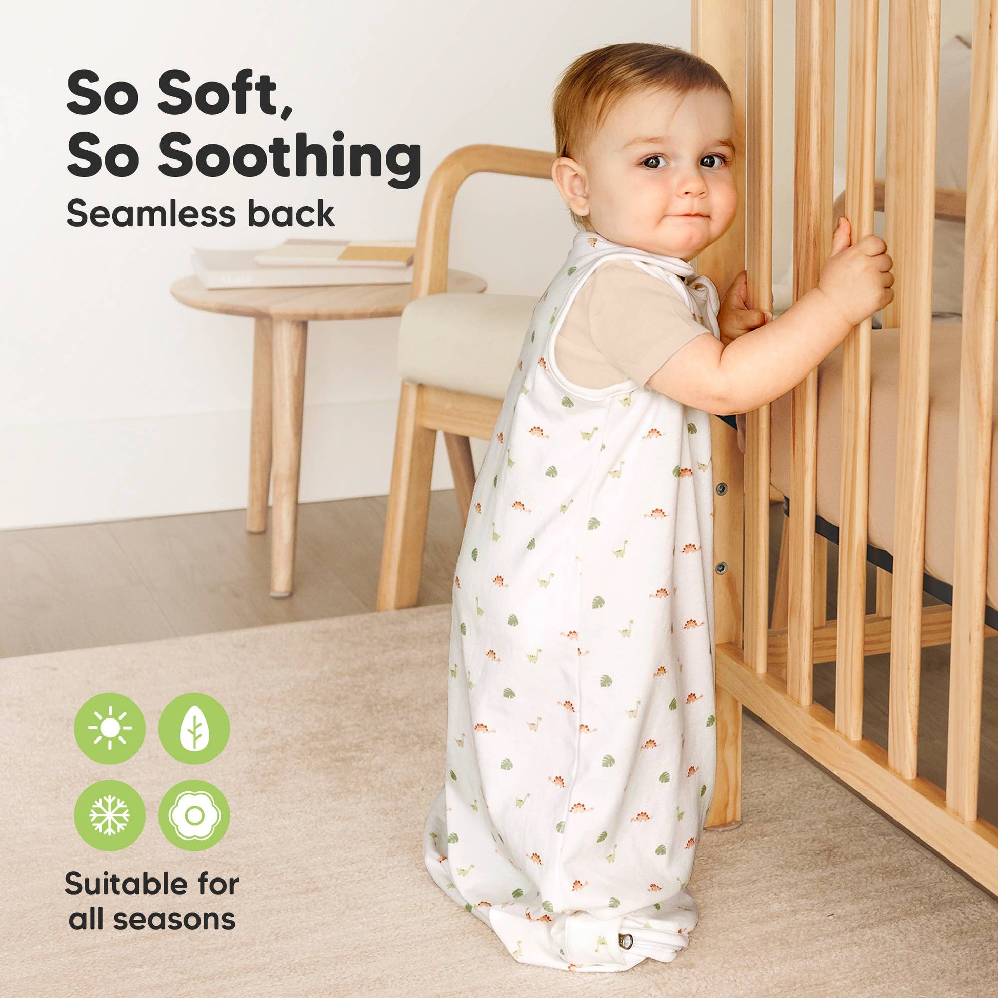 KeaBabies - Soothe Sleep Sack, Baby Wearable Blanket (6-18mos) KeaBabies