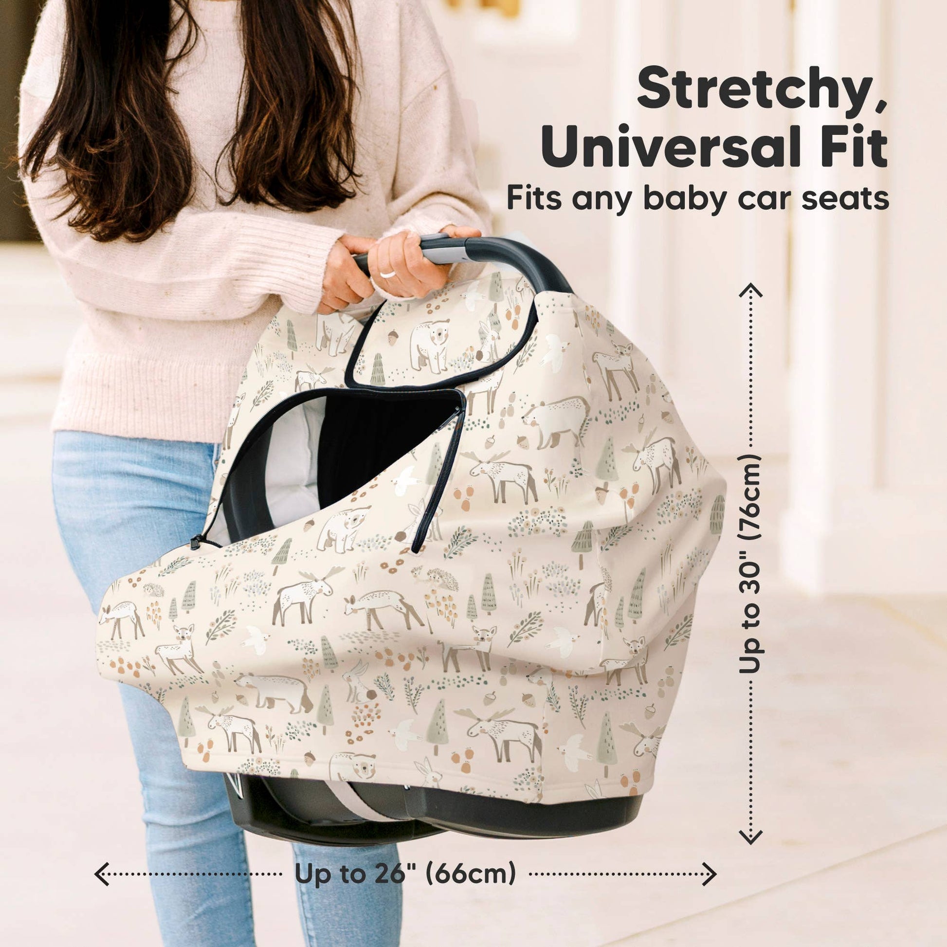 KeaBabies - Warmzy Baby Carseat Cover (Wildwood) KeaBabies