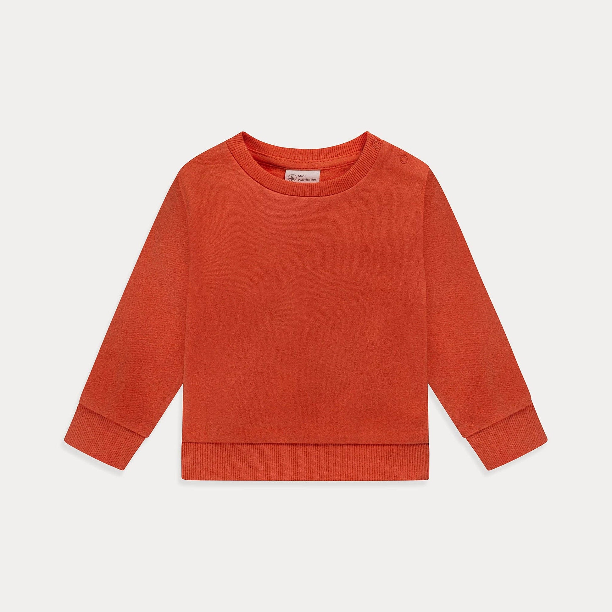 Mini Wardrobes - Baby Sweatshirt, Soft Fleece Cotton Crewneck Infant Sweatshirt, Multiple Colors Mini Wardrobes