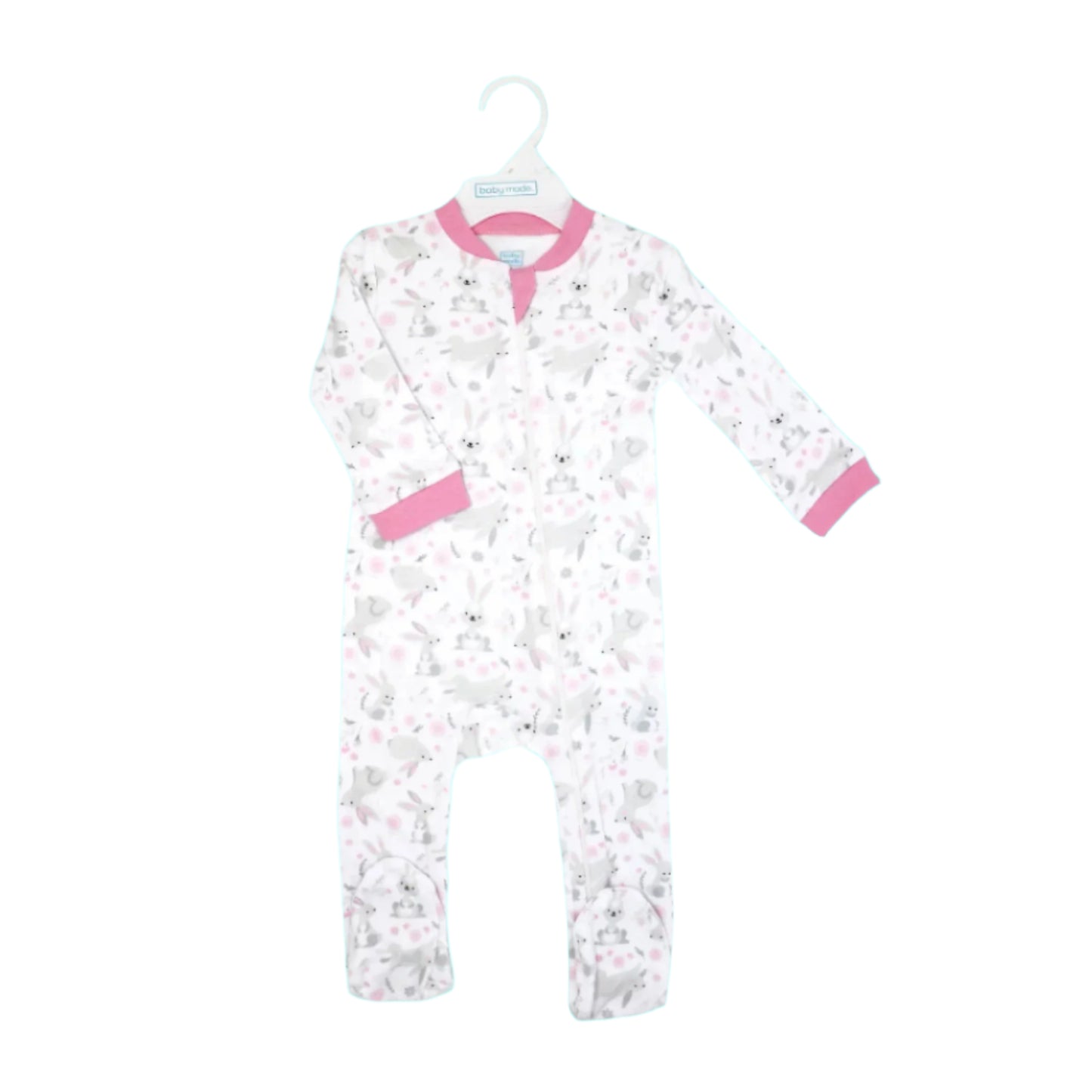 Baby Mode Footed Sleeper: Bunnies