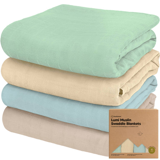 KeaBabies -  Lumi Muslin Swaddle Blankets