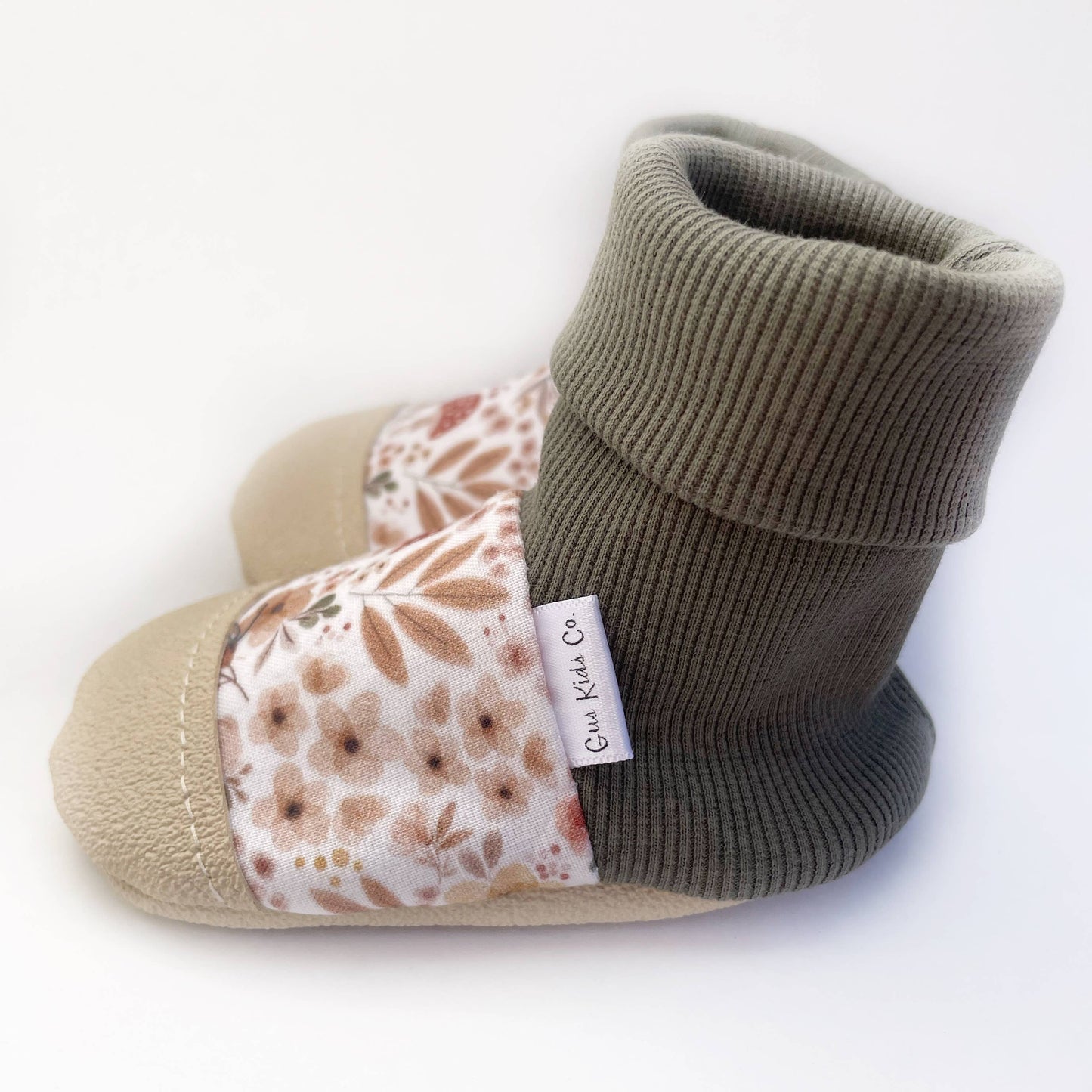 Gus Kids Co. - Mushroom Floral Baby Booties Gus Kids Co.