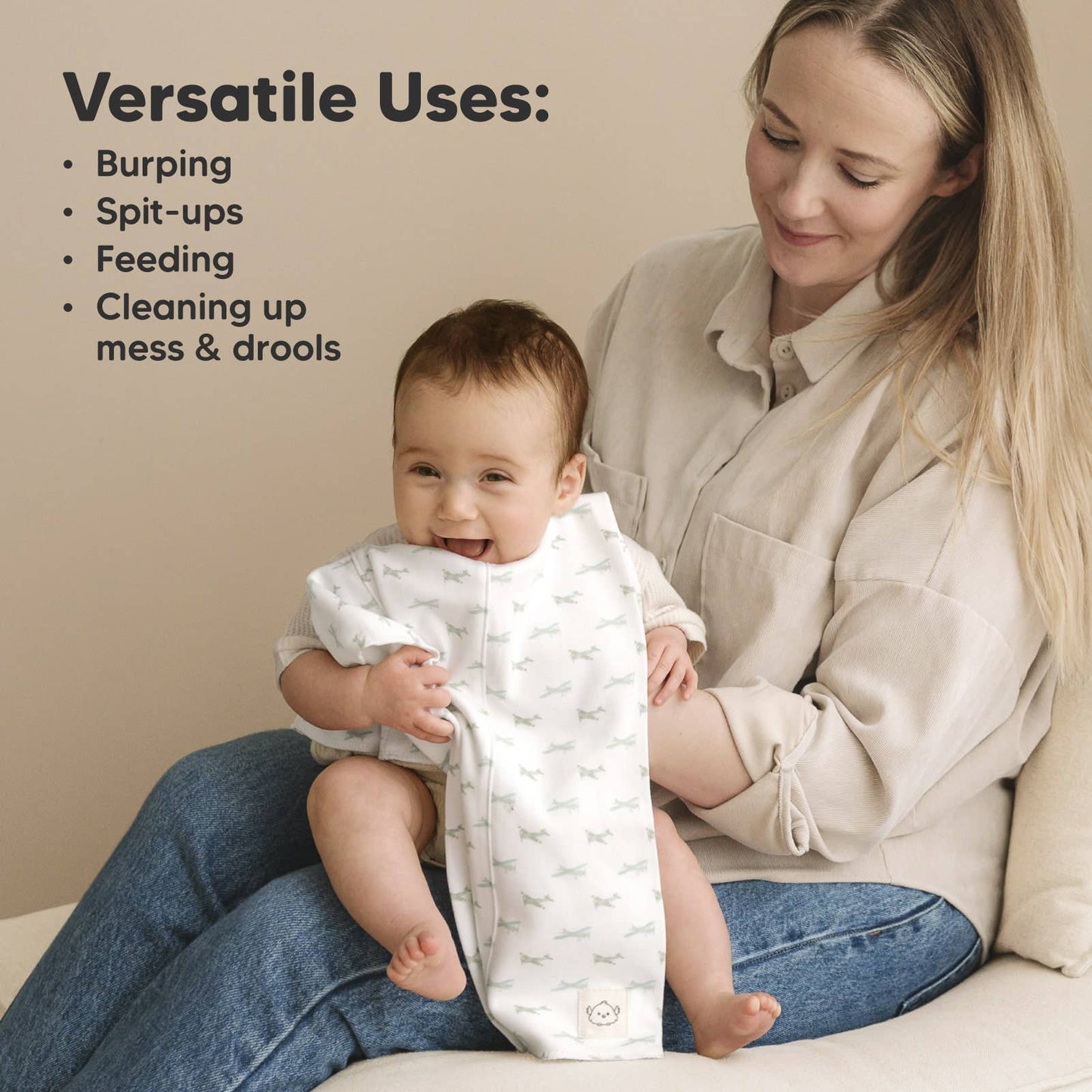 KeaBabies - 6Pack Shea Burp Cloths