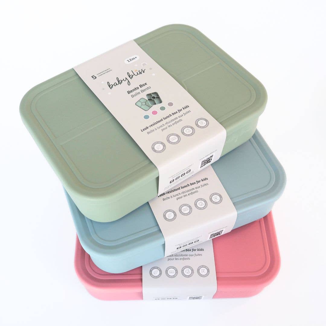 Baby Bliss - Kids Bento Box, Leak-Proof & 100% Silicone