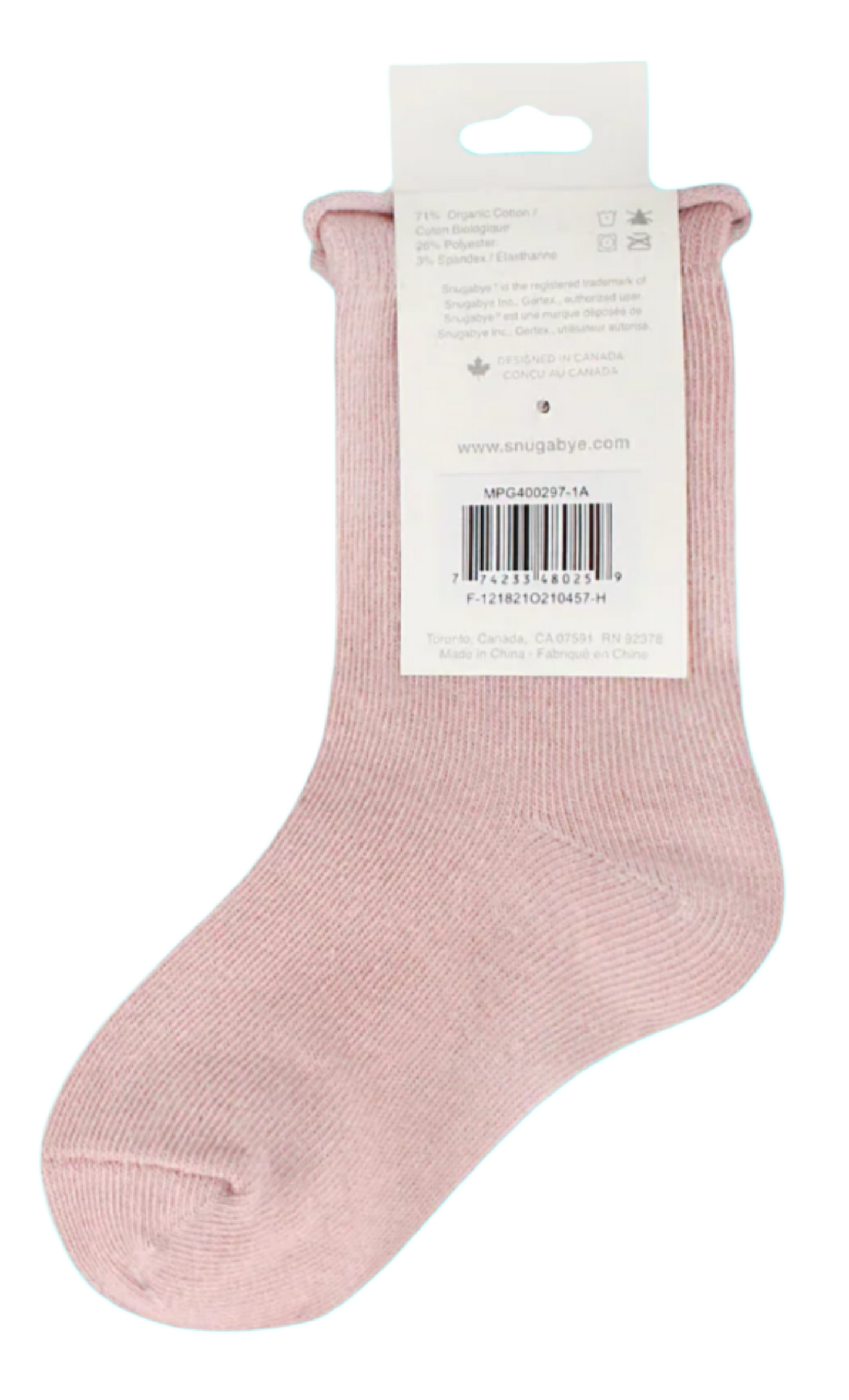 Snugabye - Organic Cotton 3 pack toddler socks
