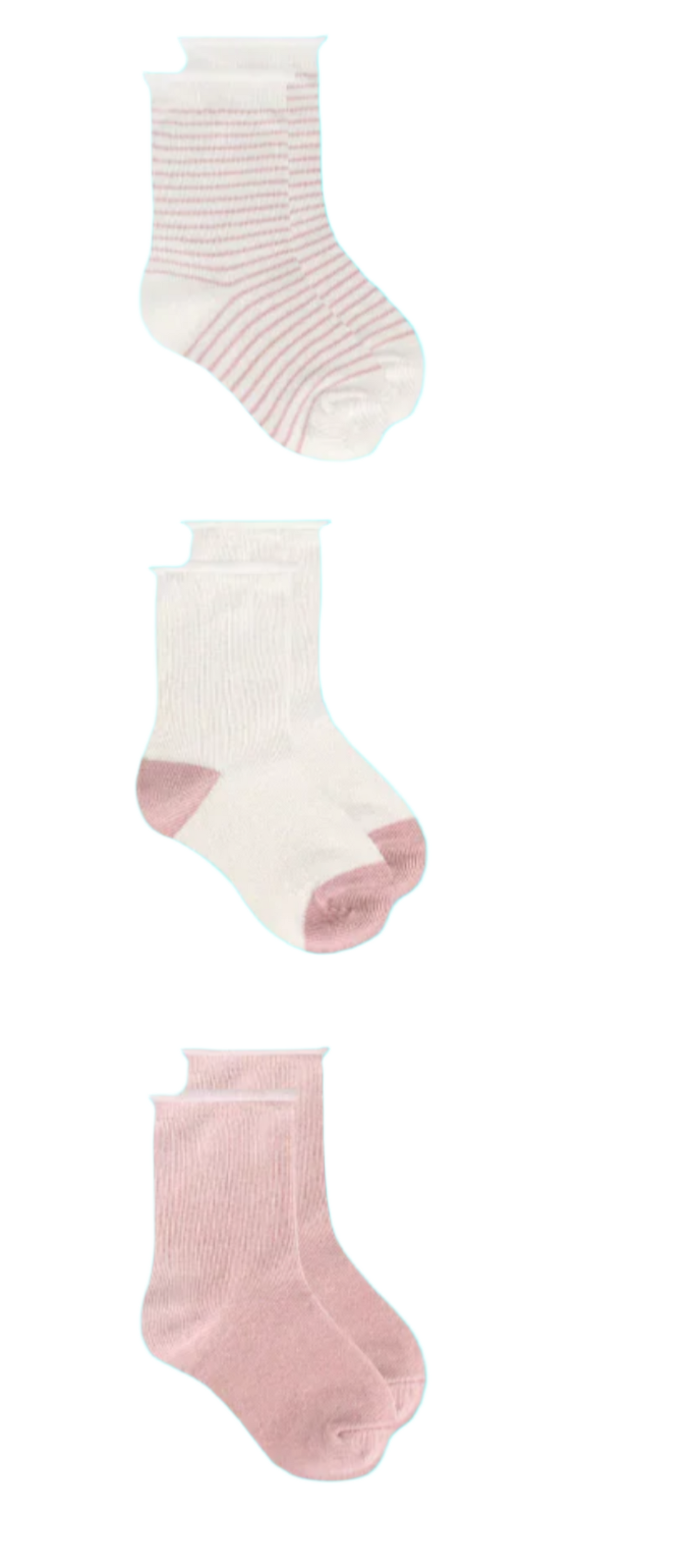 Snugabye - Organic Cotton 3 pack toddler socks