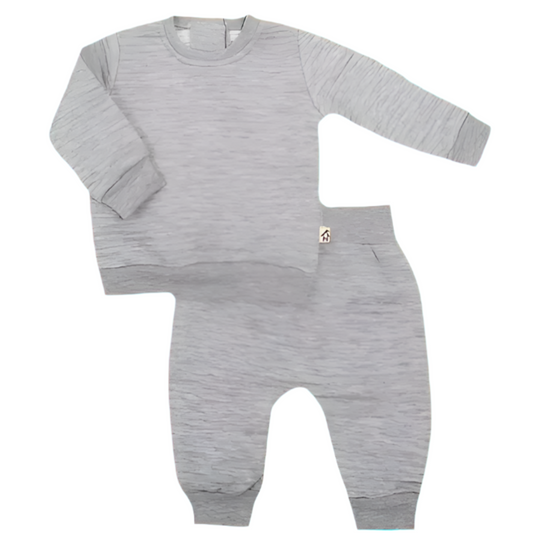 Snugabye - Dream 2pc Cozy Quilted Set - Light Grey