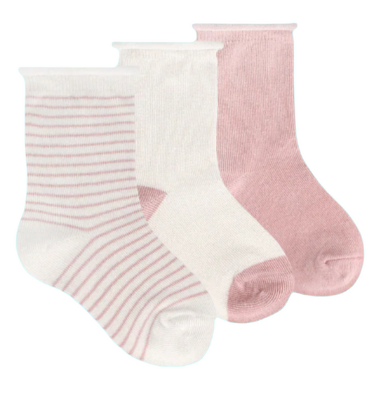 Snugabye - Organic Cotton 3 pack toddler socks