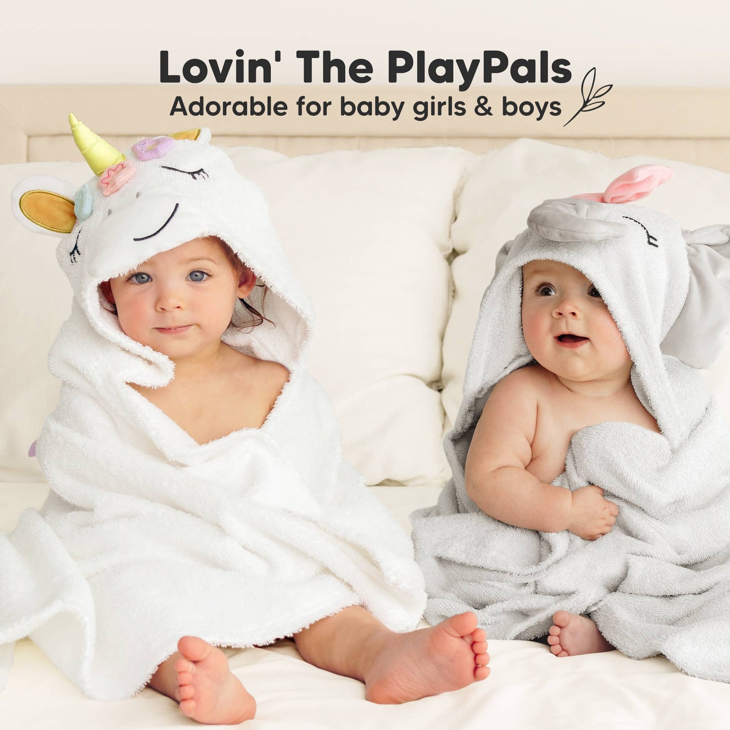 KeaBabies - Playpals Hooded Baby Bath Towels KeaBabies