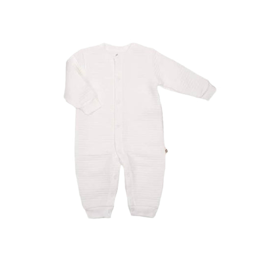 Snugabye - Dream Cozy Quilted Jumpsuit - White
