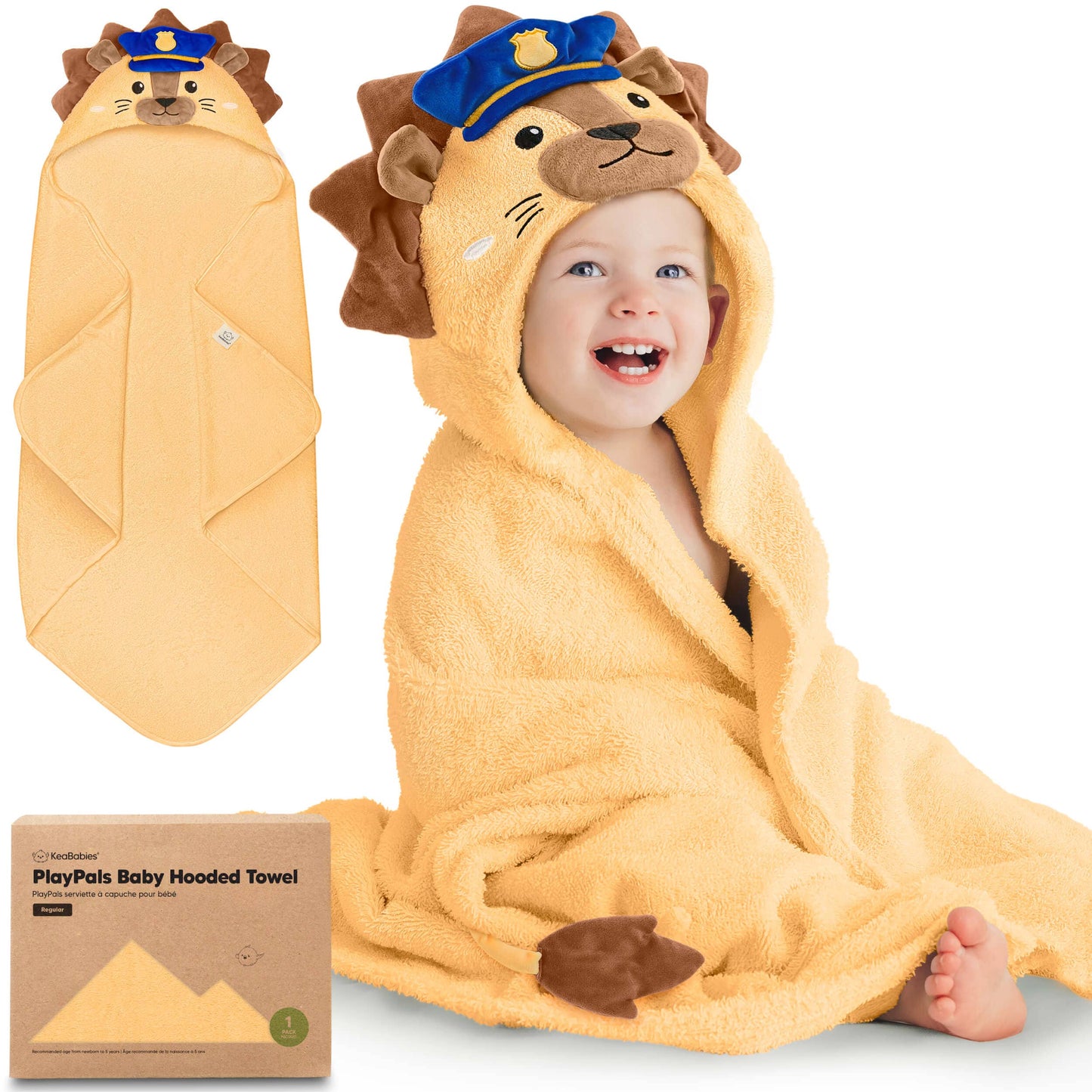 KeaBabies - Playpals Hooded Baby Bath Towels KeaBabies