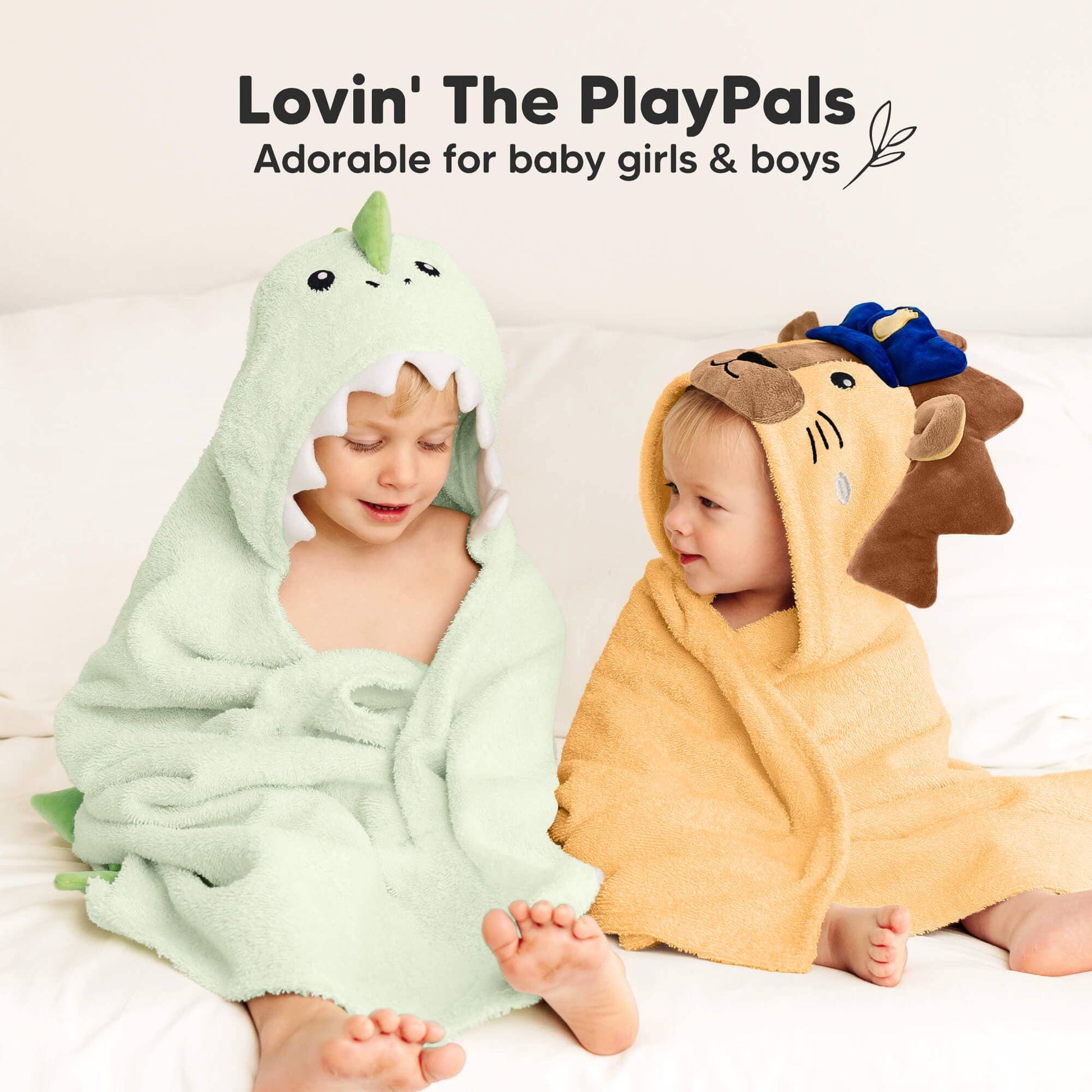 KeaBabies - Playpals Hooded Baby Bath Towels KeaBabies