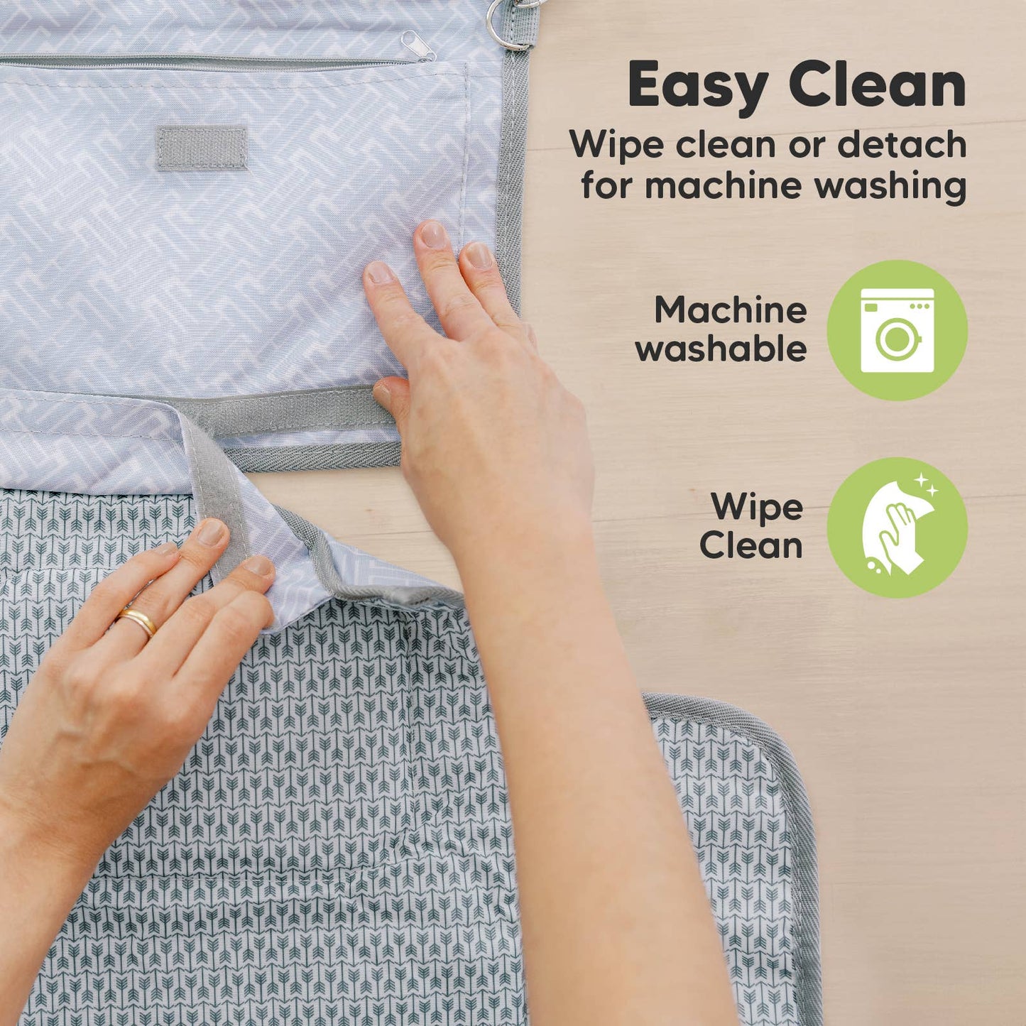 KeaBabies - Ezee Portable Diaper Changing Pad, Foldable Changing Mat