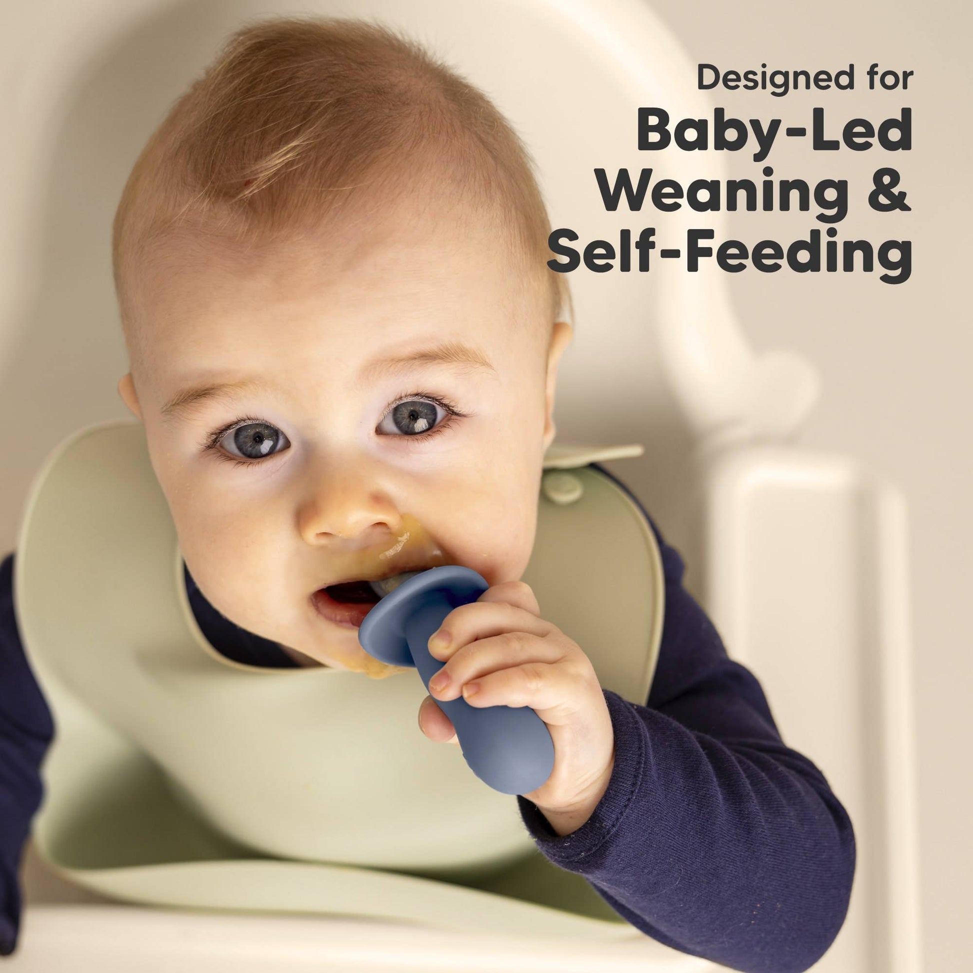 KeaBabies - 4-Pack Prep Silicone Baby Spoons & Forks Set for Toddlers KeaBabies