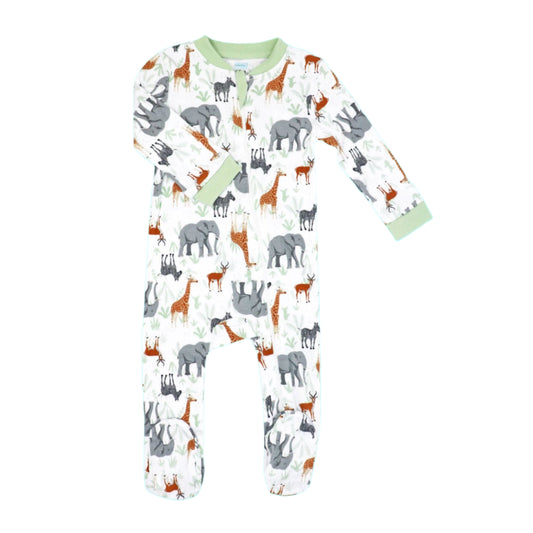 Baby Mode Footed Sleeper: Safari