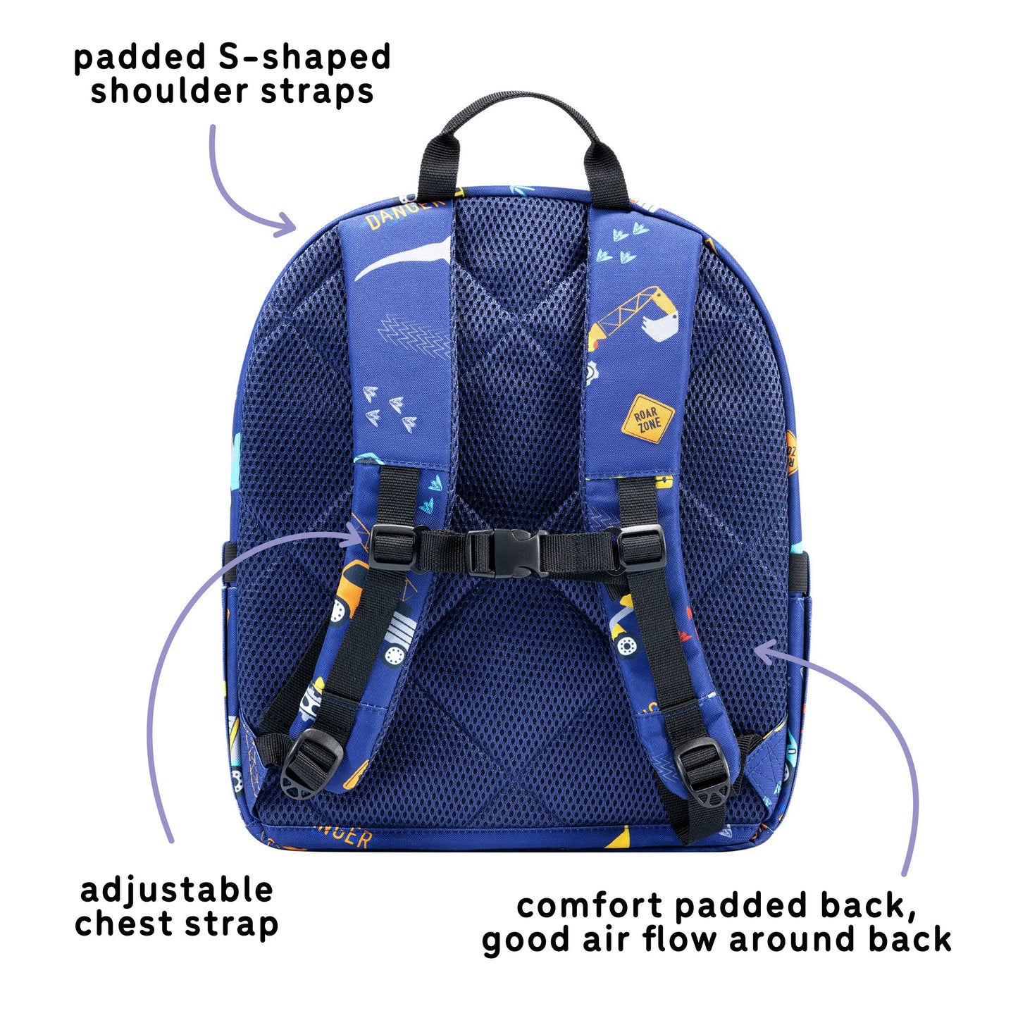 uninni - Ethan Backpack-Blue Dinosaur