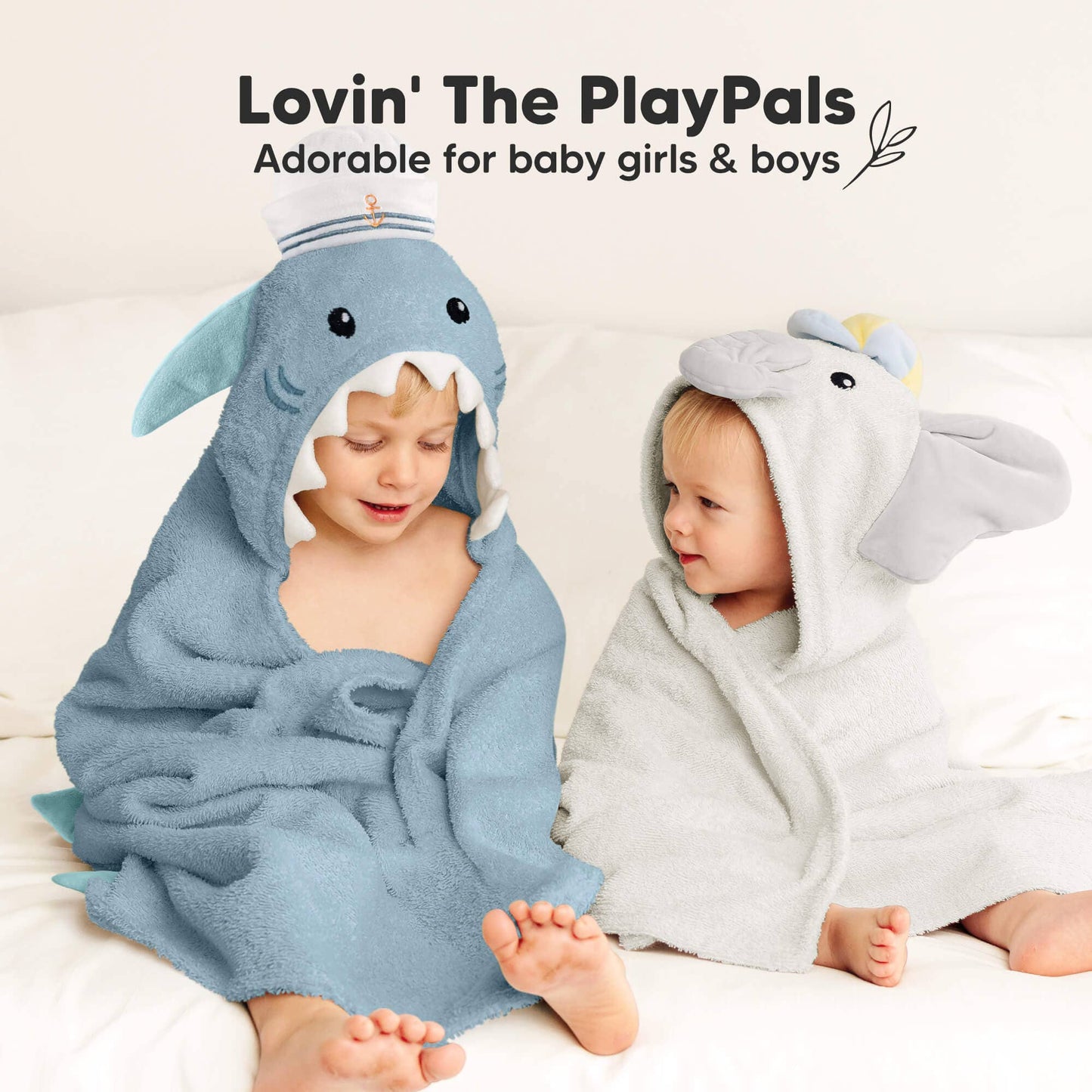 KeaBabies - Playpals Hooded Baby Bath Towels KeaBabies