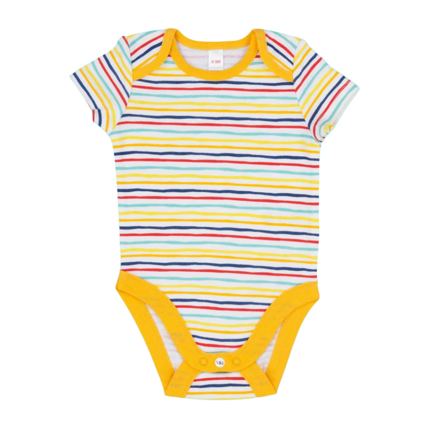 Lily & Jack 3-Pack Bodysuit 100% Organic Cotton- Rainbow