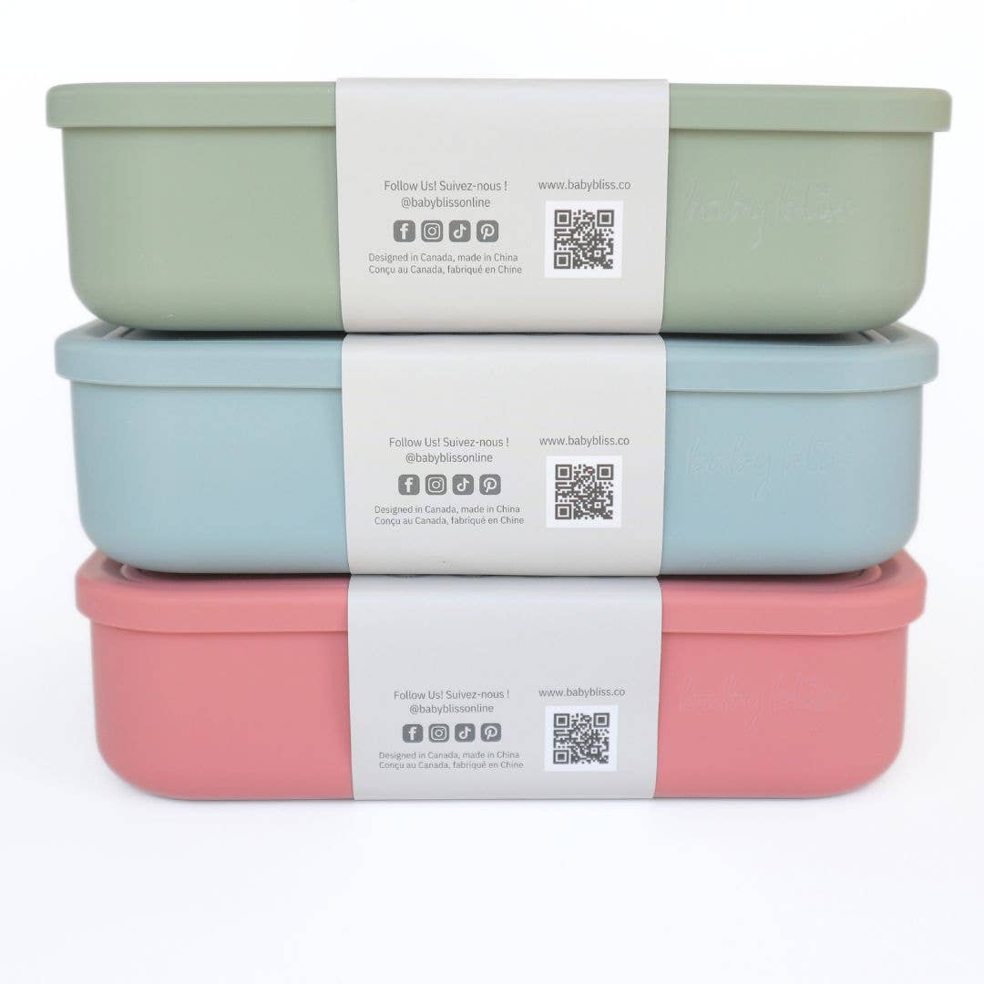 Baby Bliss - Kids Bento Box, Leak-Proof & 100% Silicone