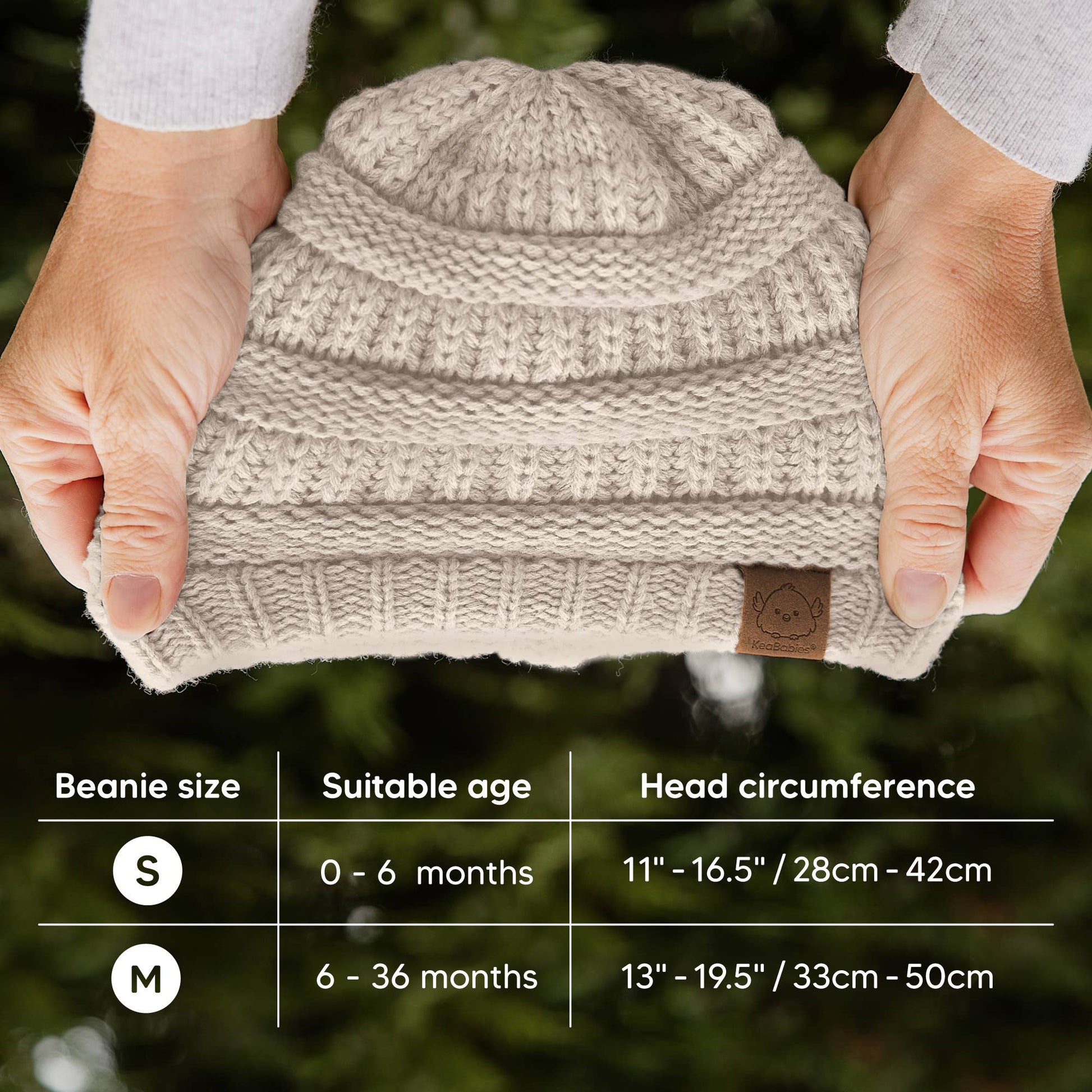 KeaBabies - 3-Pack Warmzy Baby Beanies (Pecan 6-36mos) KeaBabies