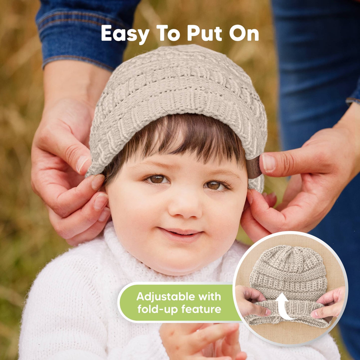 KeaBabies - 3-Pack Warmzy Baby Beanies (Pecan 6-36mos) KeaBabies