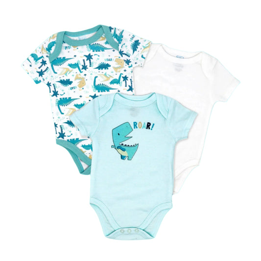 Baby Mode 3-Pack Bodysuit- Boy Dino