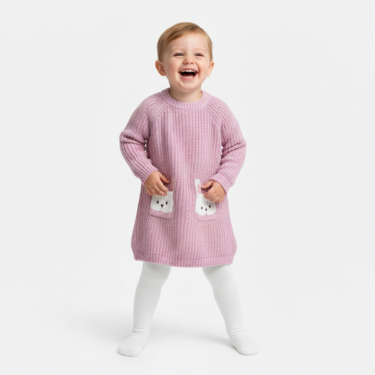 Midi - Knit Dress with Tight