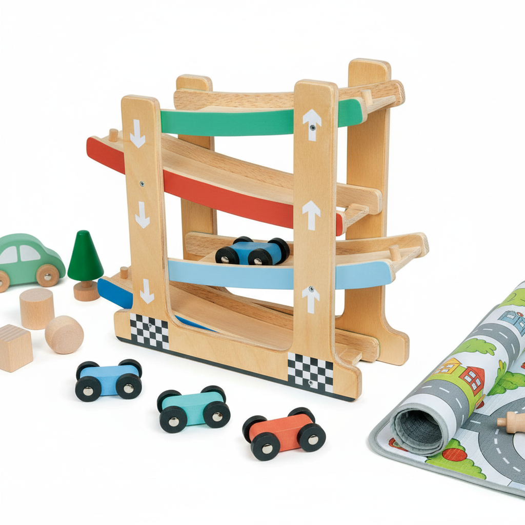 Mentari Toys | Wooden Ramp Racer Toy