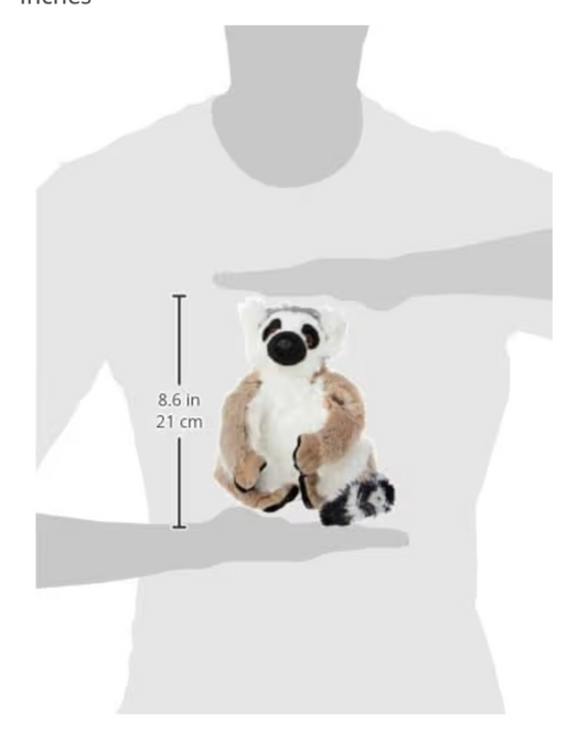 Wild Republic - CK-Mini Ring Tailed Lemur Stuffed Animal 8" Wild Republic