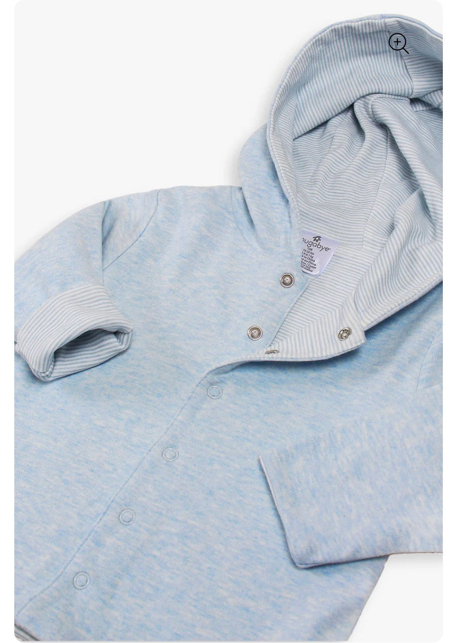 Snugabye - Dream Boys Reversible Hoodie - Blue Gertex