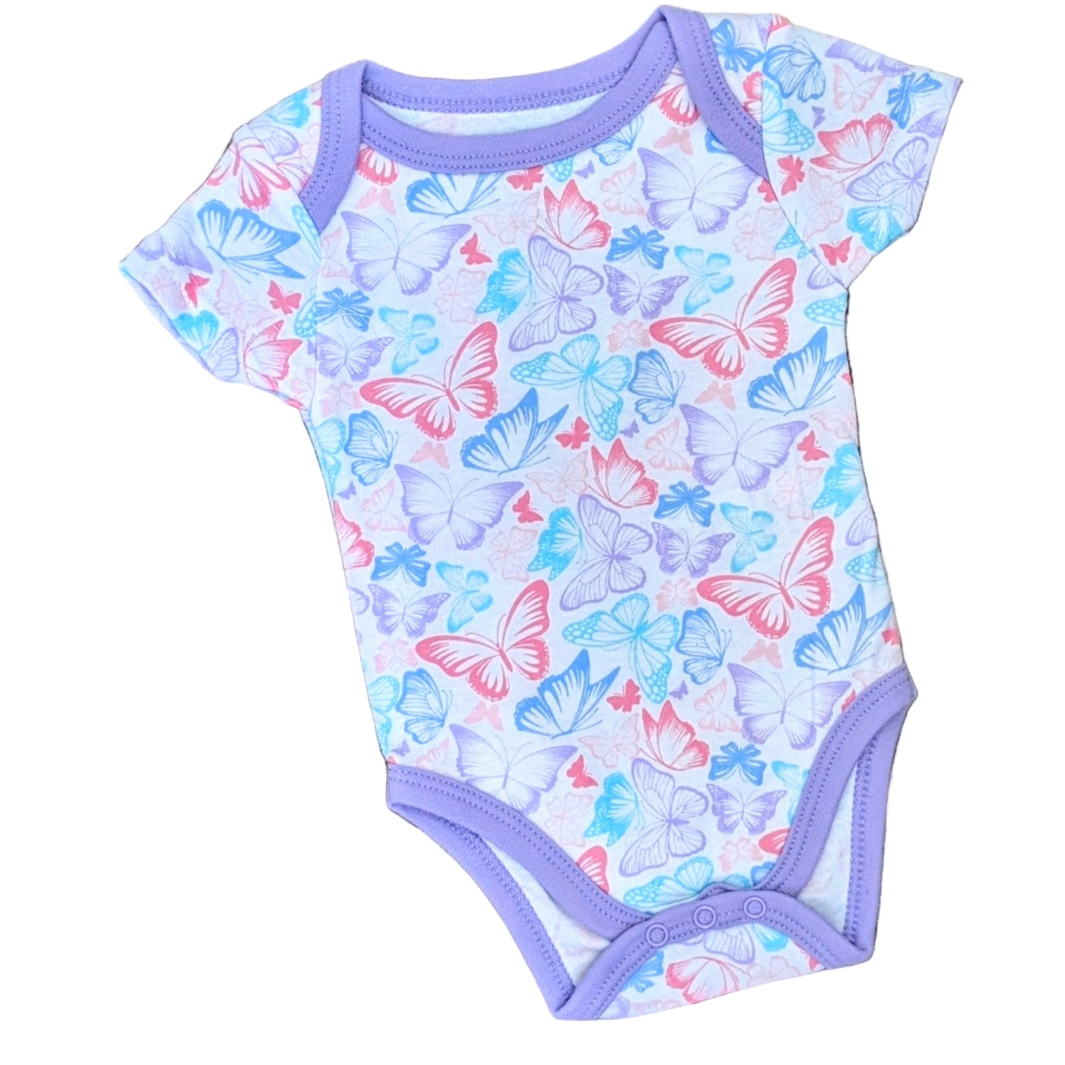Baby Mode 3-Pack Bodysuit-Girl Butterfly Rose Textiles