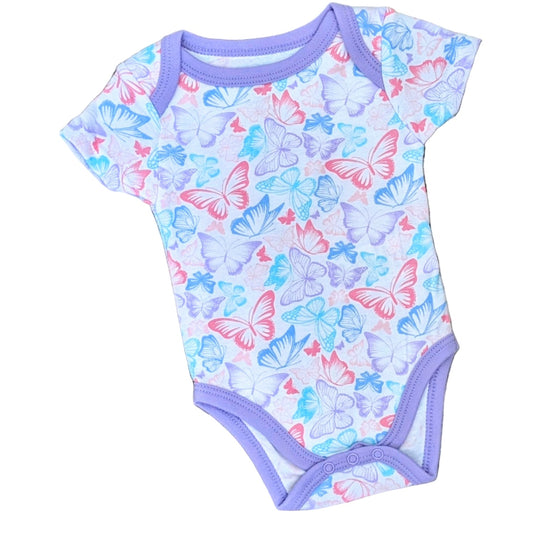 Baby Mode 3-Pack Bodysuit-Girl Butterfly Rose Textiles