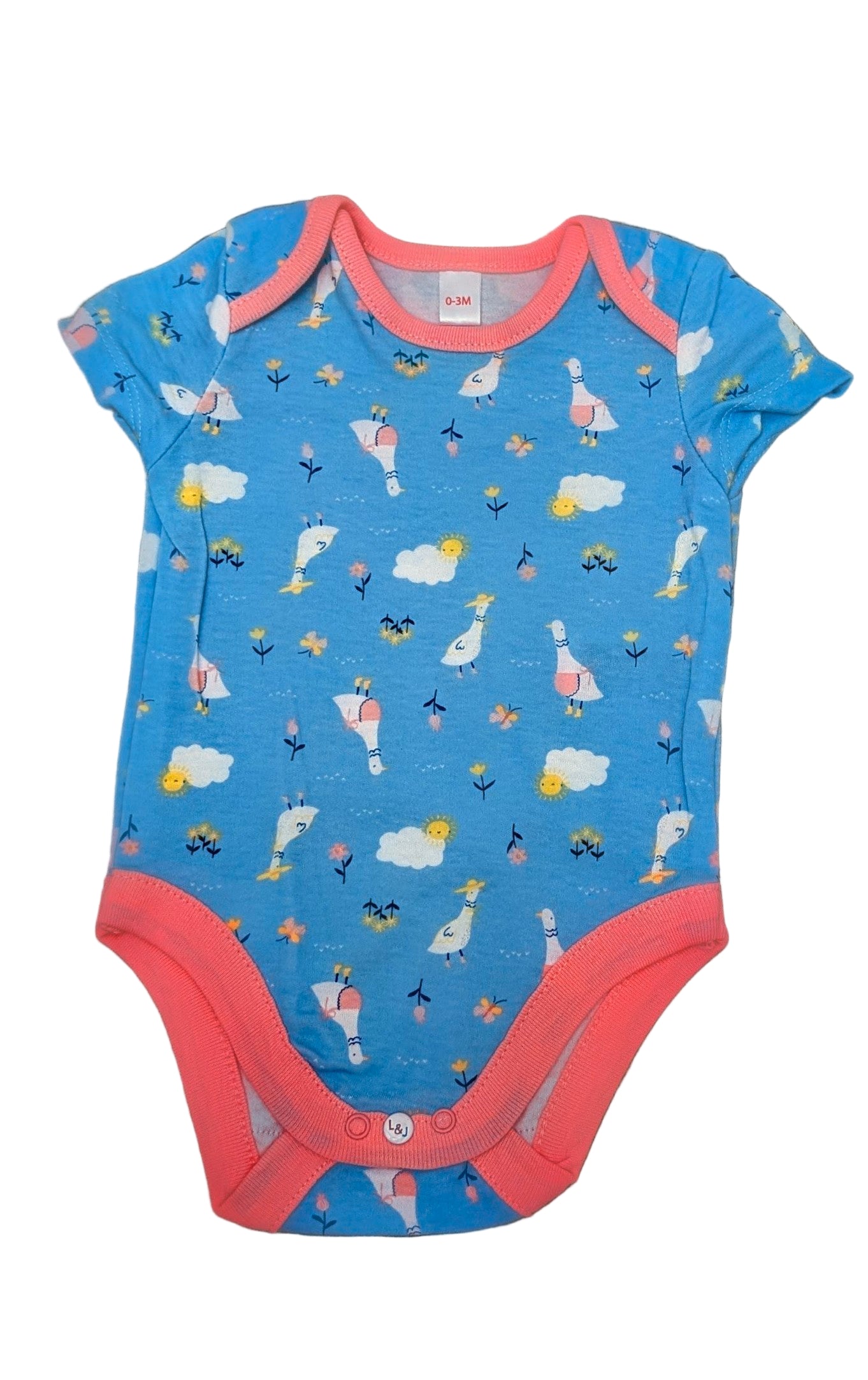 Lily & Jack 3-Pack Bodysuit 100% Organic Cotton-Bird House Rose Textiles