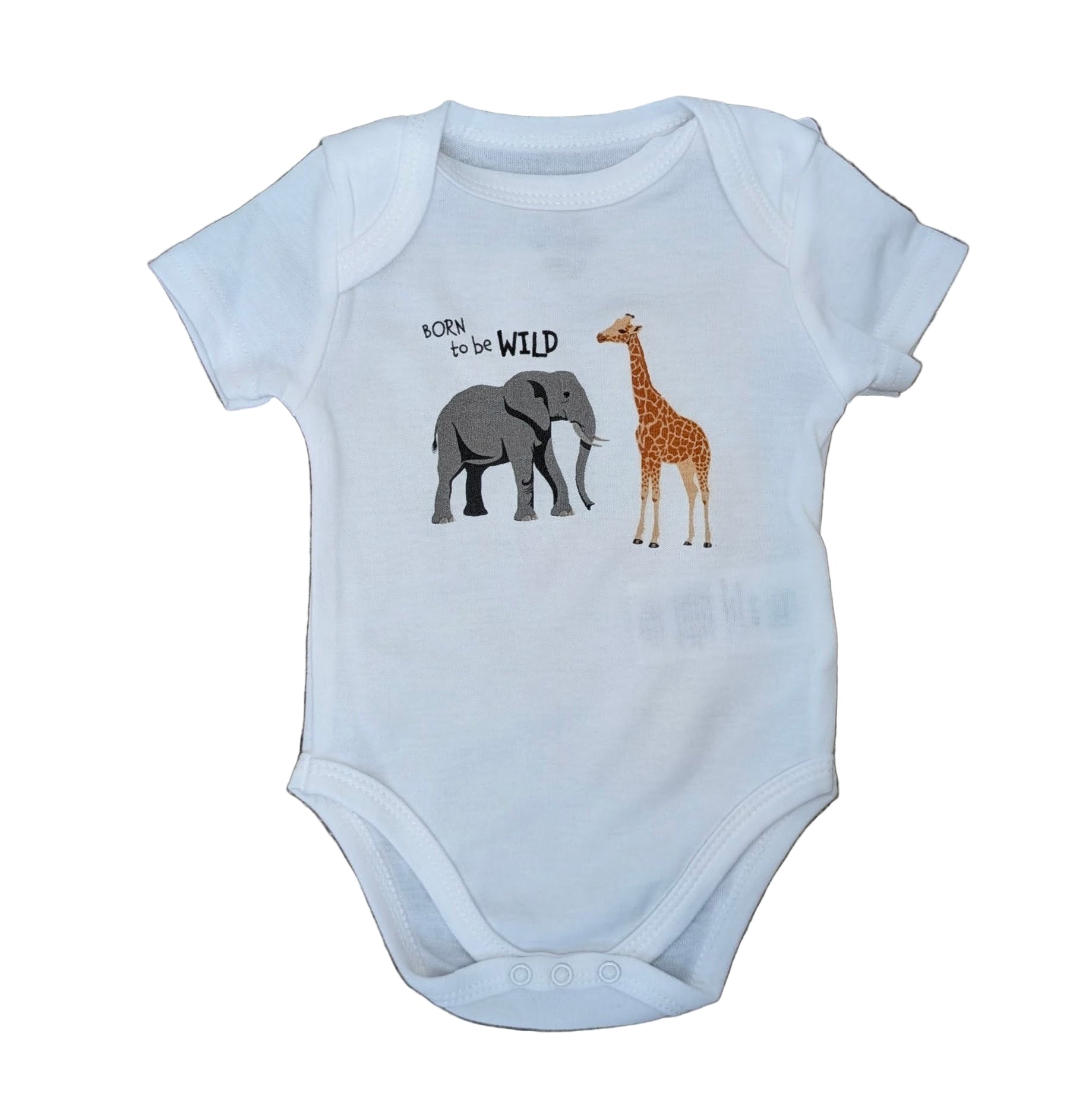 Baby Mode 3-Pack Bodysuit-Neutral Safari Rose Textiles