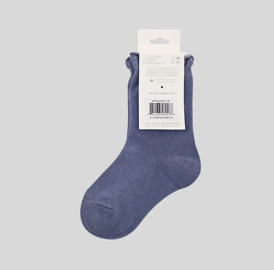 Snugabye - Organic Cotton 3 pack toddler socks