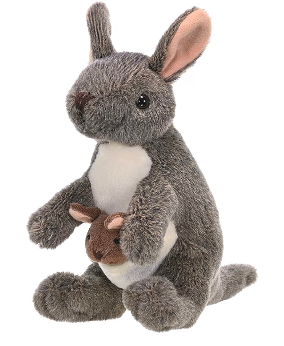 Wild Republic - CK-Mini Kangaroo W/Joey Stuffed Animal 8" Wild Republic